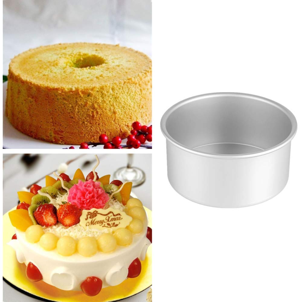 Xzjmy 5Pack 4 Inch Cake Pan, Mini Cake Pan, Round Aluminum Cake Pan, Used For Family Gatherings To Bake Mini Cake Pizza, Quiche
