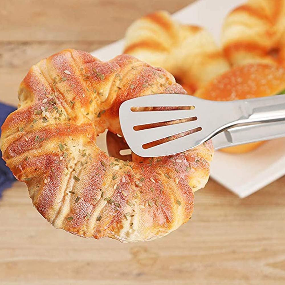 Serving Tongs Kitchen Tongs,Buffet Tongs, Stainless Steel Food Tong Serving Tong,Small Tongs 6 Pack (7 Inch)