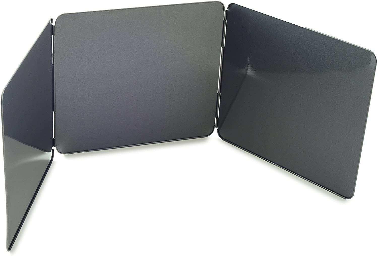 Norpro Nonstick 3 Sided Splatter Guard (Stainless Steel,2 Pack (10In/25.5Cm X 9In/23Cm))