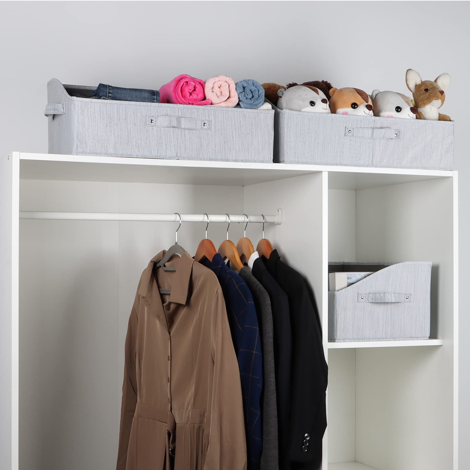 Keegh Closet Baskets And Storage Bins For Shelves Linen Closet Shelf Organizers And Storage Box Trapezoid Storage Bins Shelf Bas