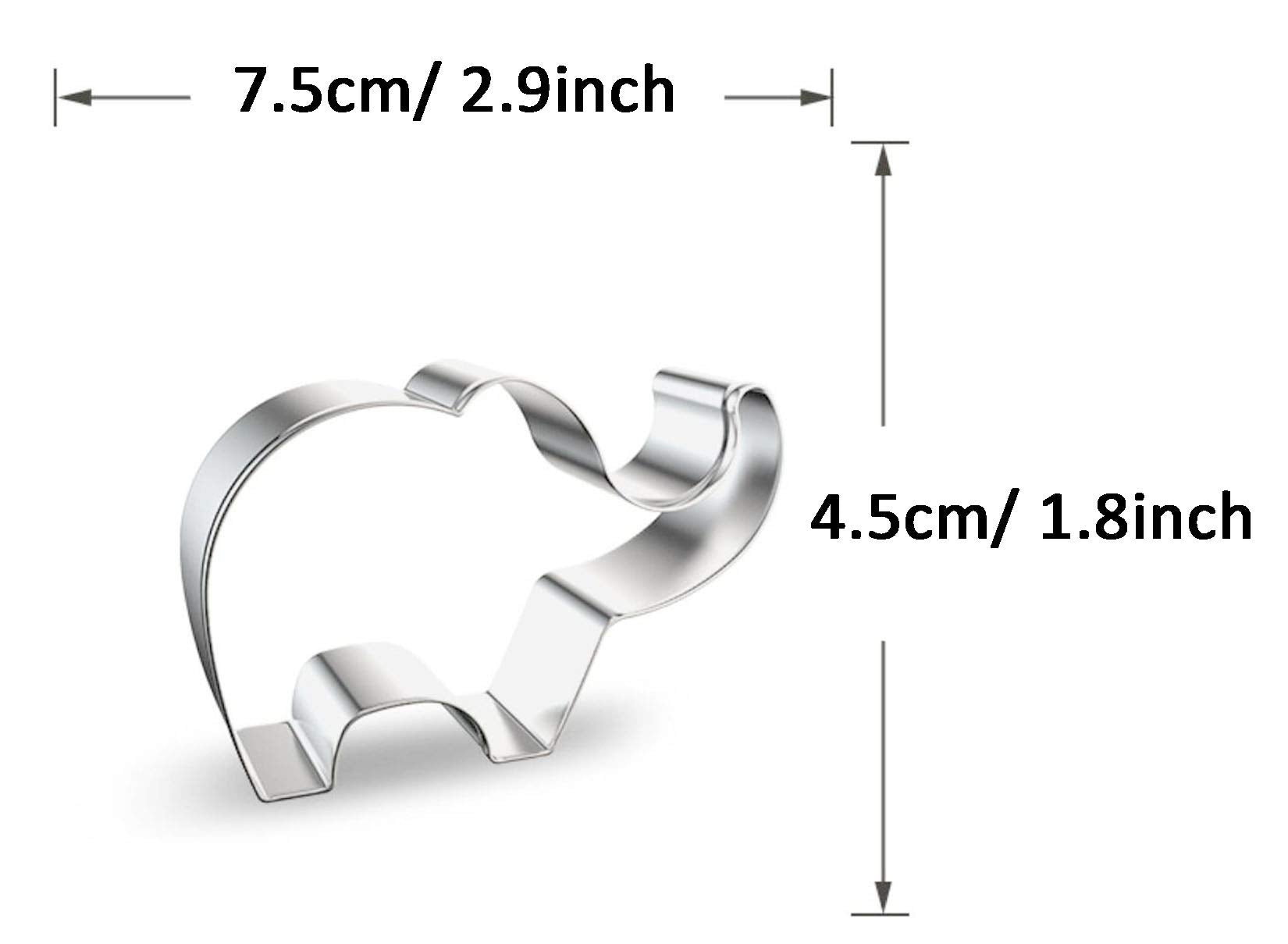Wjsyshop Elephant Cookie Cutter - A