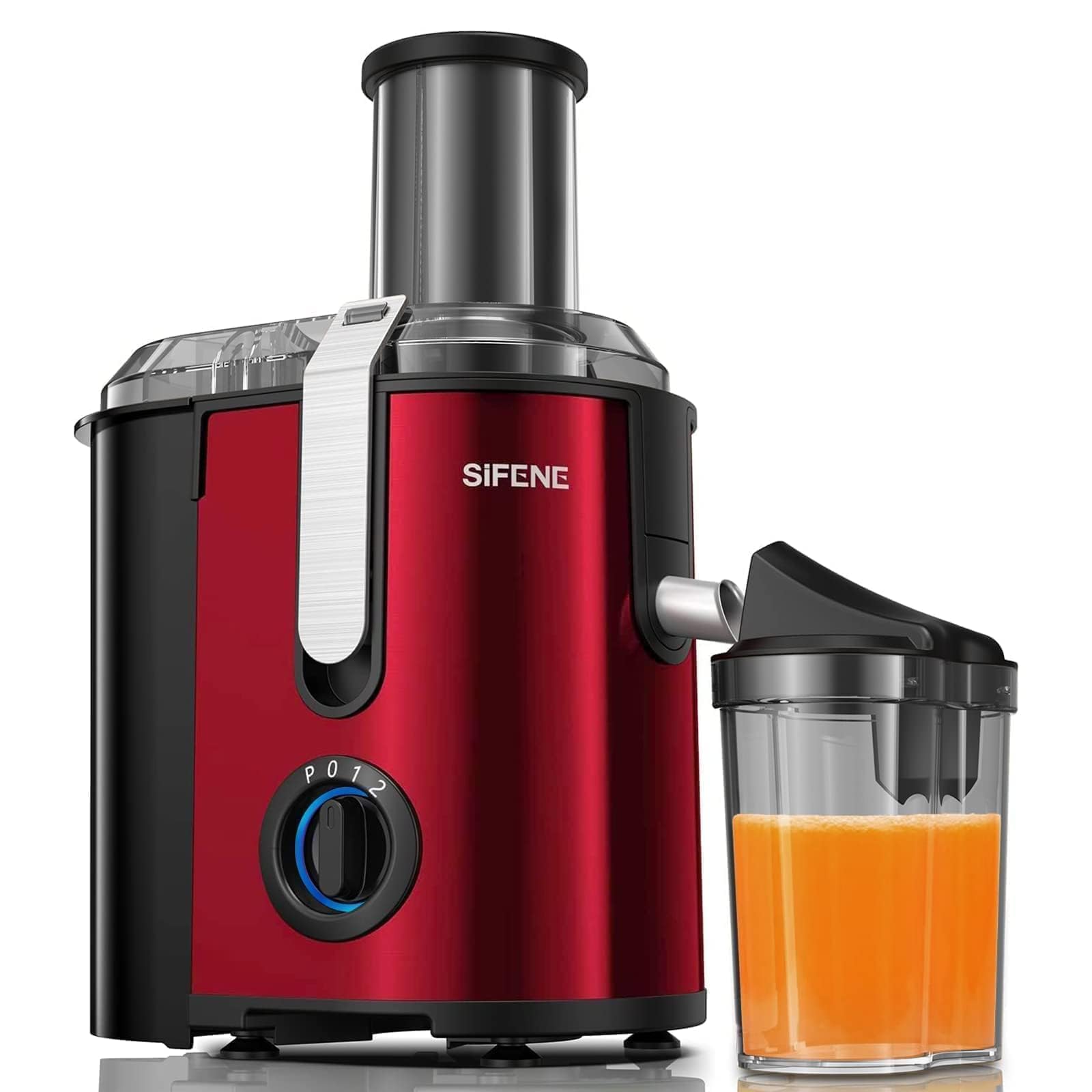 Sifene Juicer Machine, 800W Centrifugal Juicer With 3.2inch Big Mouth For Whole Fruits And Veggies, Juice Extractor Maker With 3 Sp