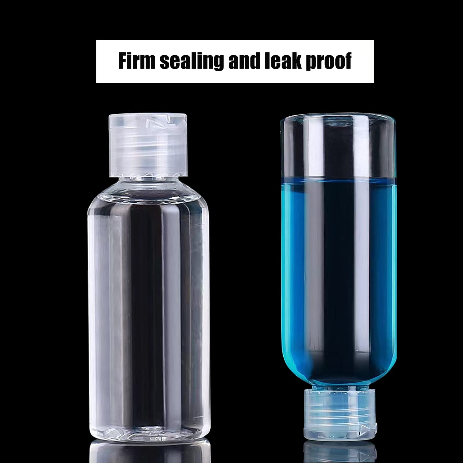 Dnsen 5 Pack 3.4Oz Empty Plastic Travel Bottles For Toiletries Tsa Approved Leak Proof Squeezable Travel Size Containers Travel