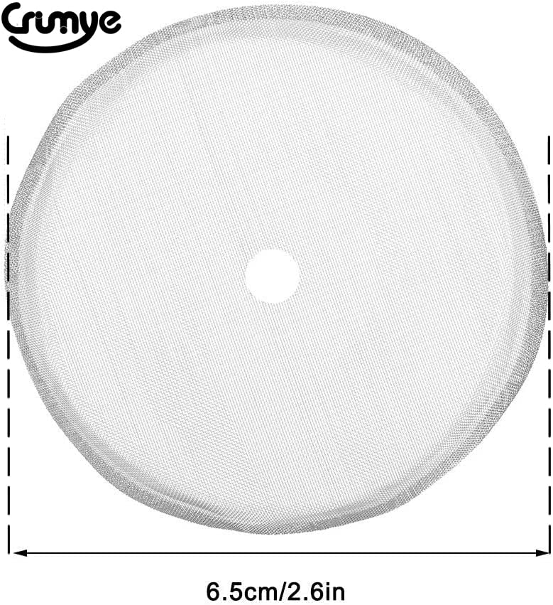 5-Piece French Press Replacement Filters, 2.6 Inch Stainless Steel Mesh Filters Replacement Screen For 12 Oz/350 Ml 4 Cup French