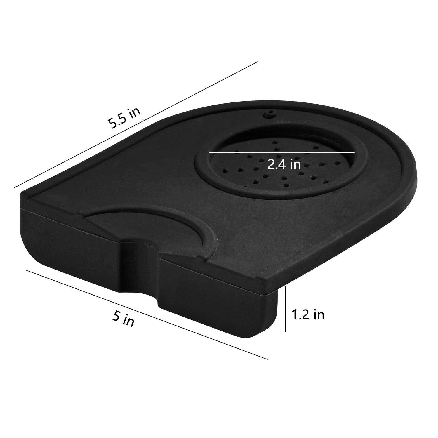 Nulink Silicone Gel Coffee Tamper Mat, Espresso Silicone Tamper Mat, Silicone Tamping Pad For Barista Tool Home Kitchen Bar Coff