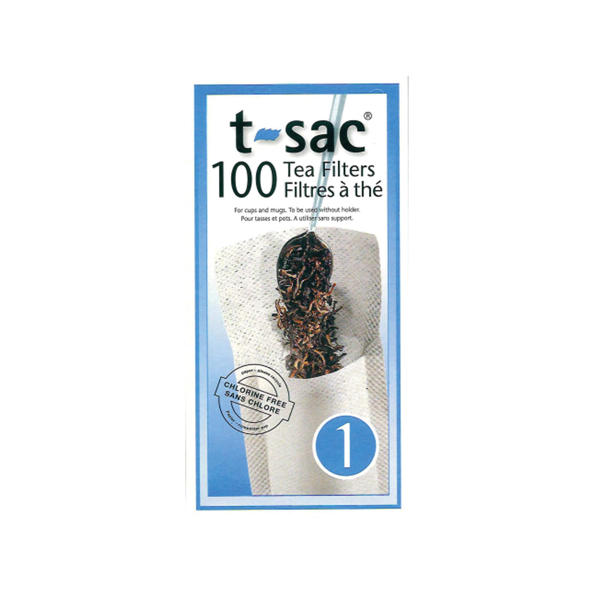 T-Sac Tea Filter Bags, Disposable Tea Infuser, Number 1-Size, 1-Cup Ca ...