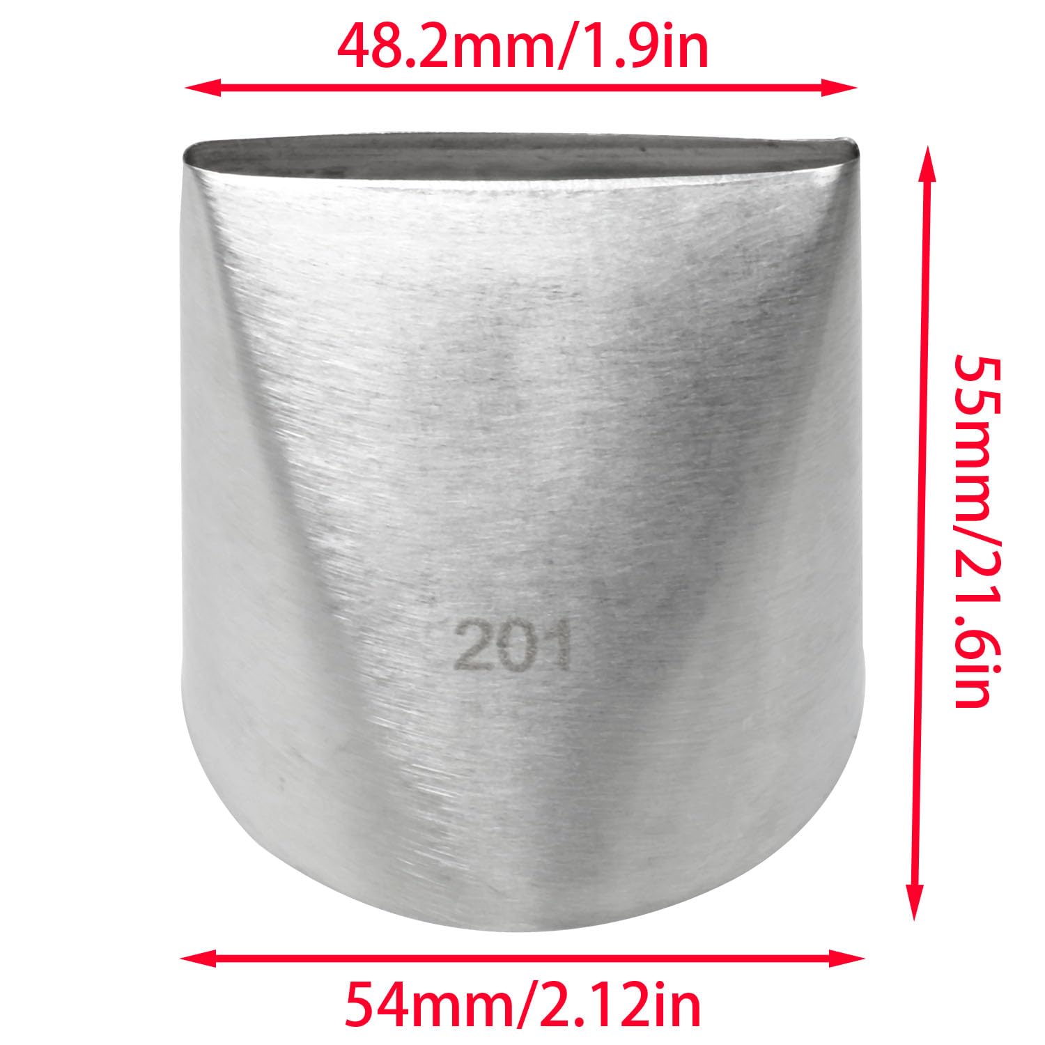 Fengxiaomin-3Pcs 304 Stainless Steel Icing Piping Nozzles Ribbon Pastry Tips 3 Different Shapes Of Nozzles Pastry Fudge Cakfe To