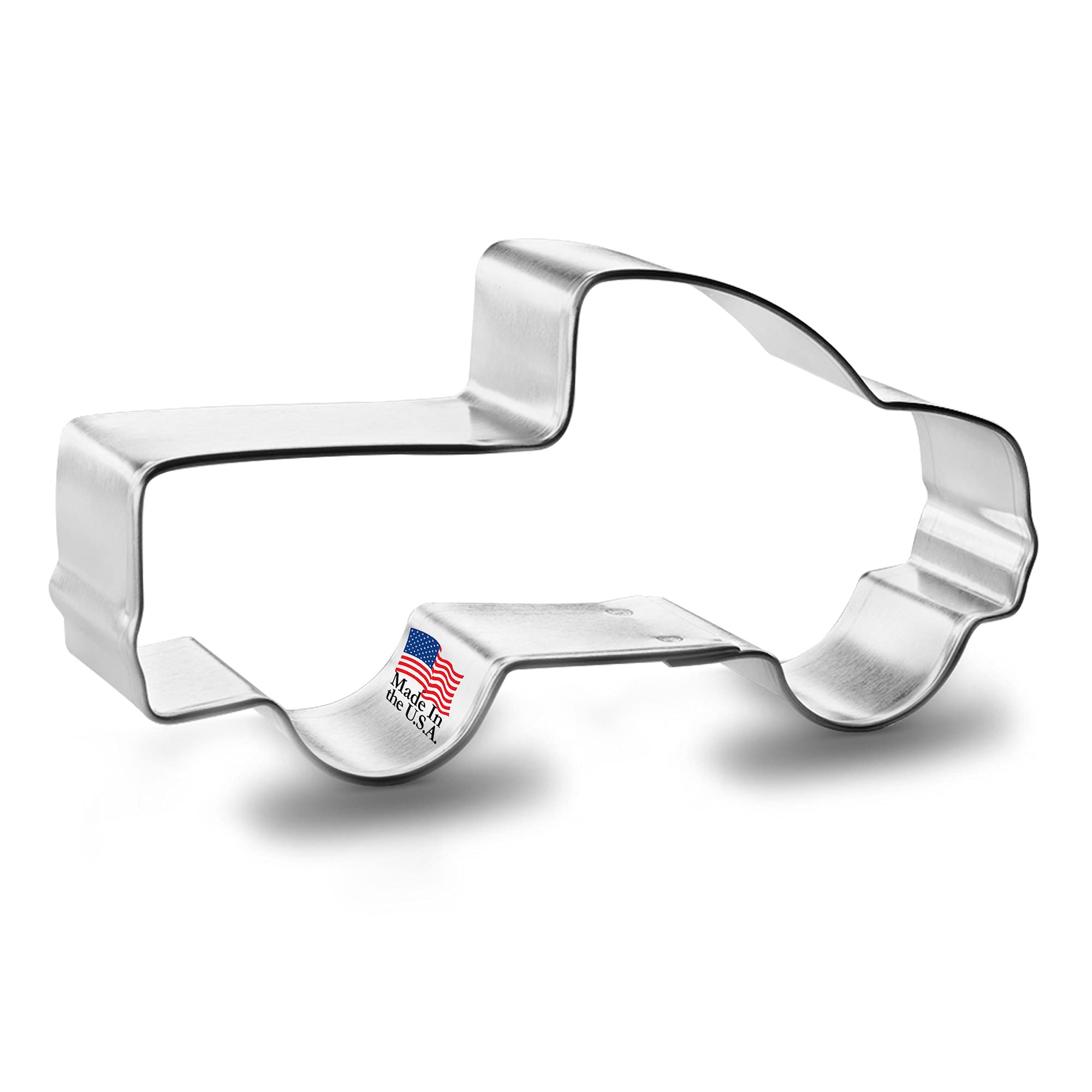 Pick Up Truck Cookie Cutter 4 Inch - Made In The Usa - Foose Cookie Cutters Tin Plated Steel - Pick Up Truck Cookie Mold