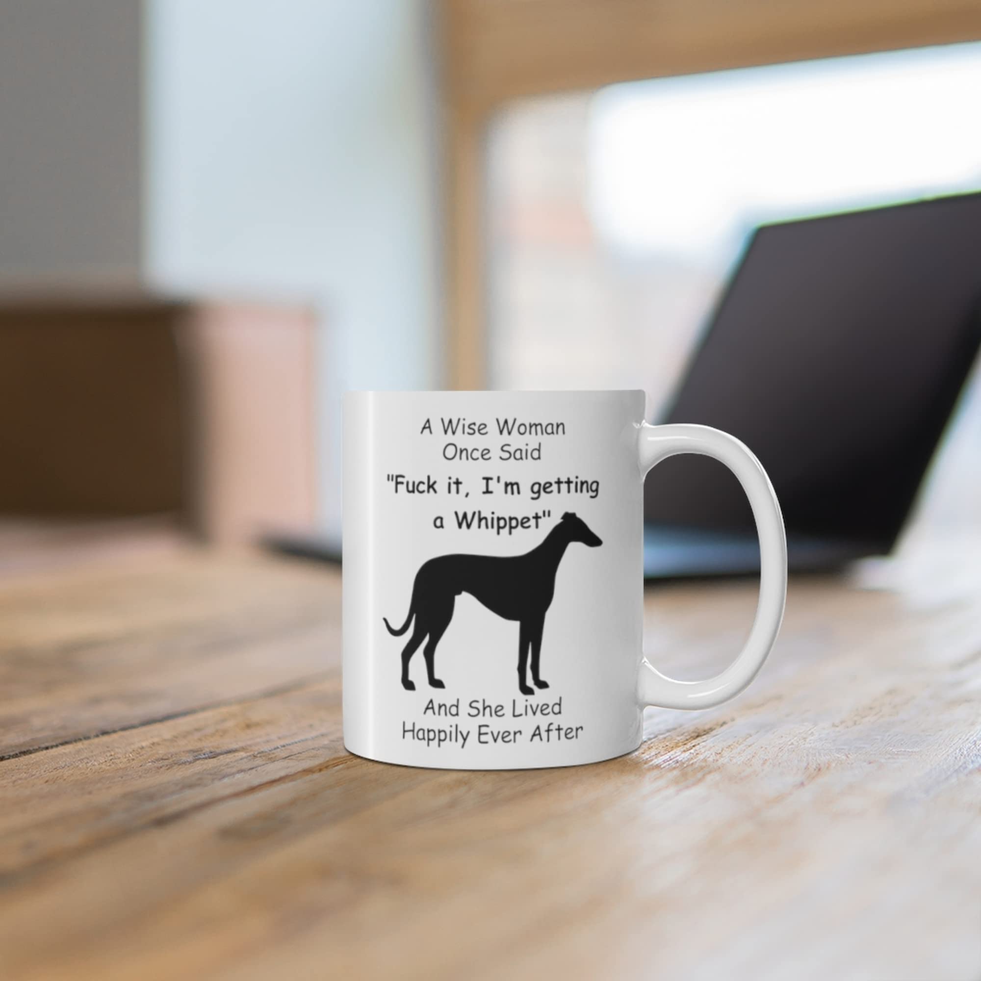 Funny Whippet Dog Mom Gifts For Women Puppy Lovers Mother 'S Day 2024 A Wise Woman Once Said Coffee Mug With Fun Quotes Ceramic