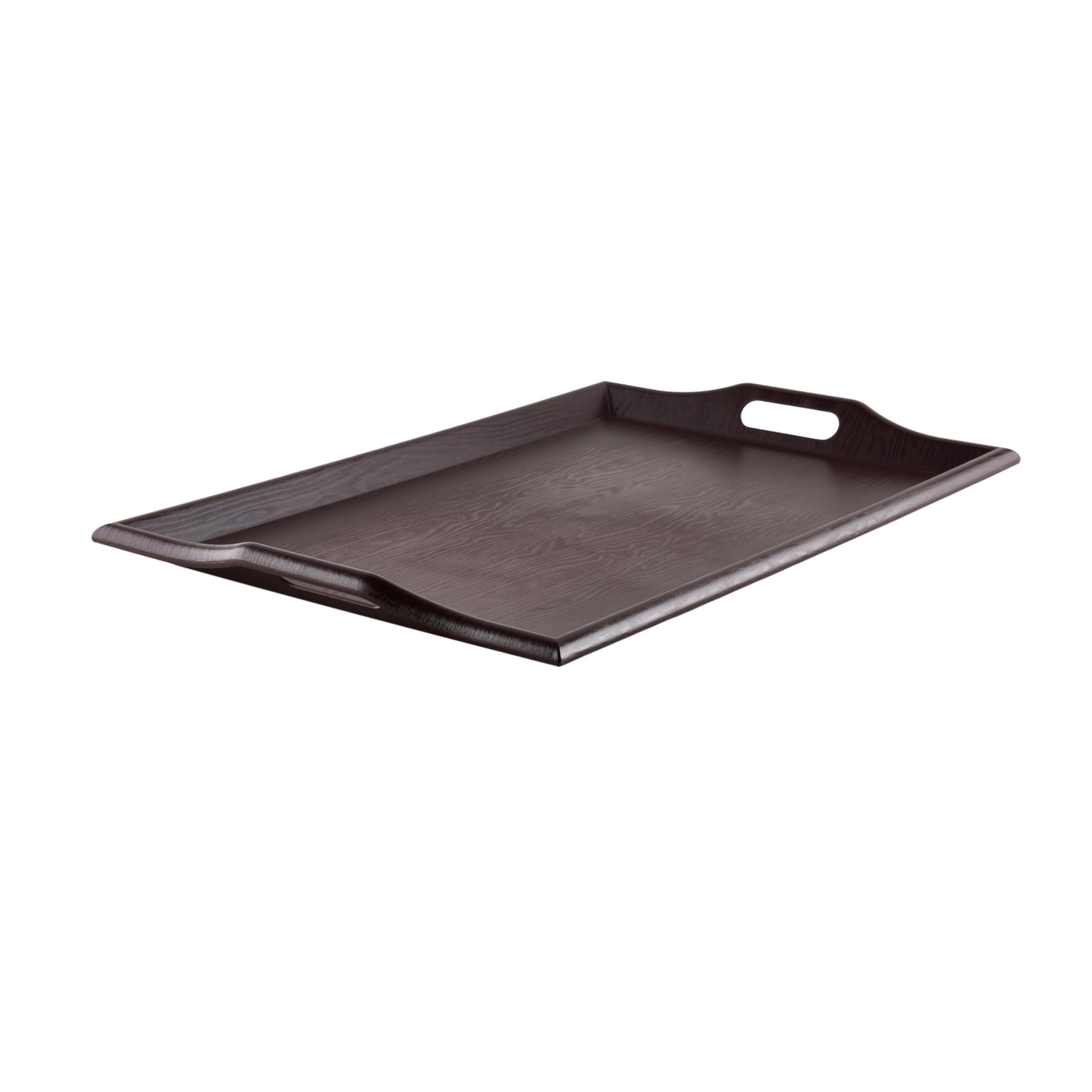 G.E.T. RST-2517-1-M Coffee Table / Ottoman Tray with Handles, 25 x 16, Mahogany