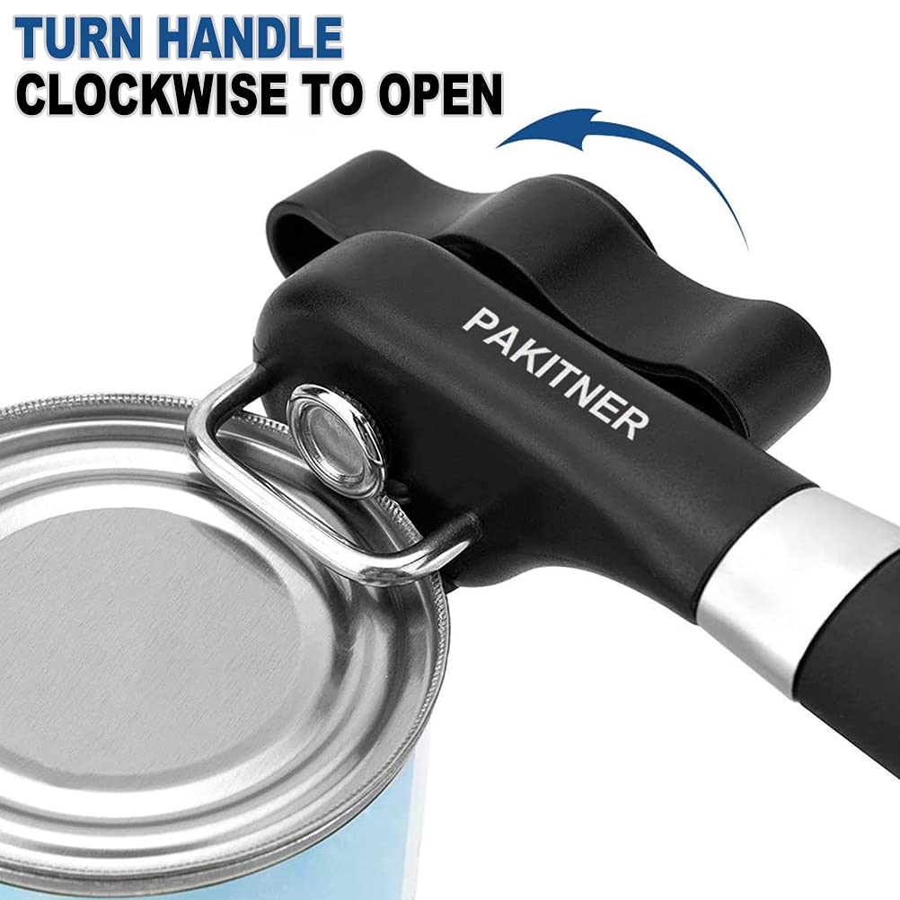 Pakitner- Safe Cut Can Opener, Smooth Edge Can Opener - Can Opener Handheld, Manual Can Opener, Ergonomic Smooth Edge, Food Grad