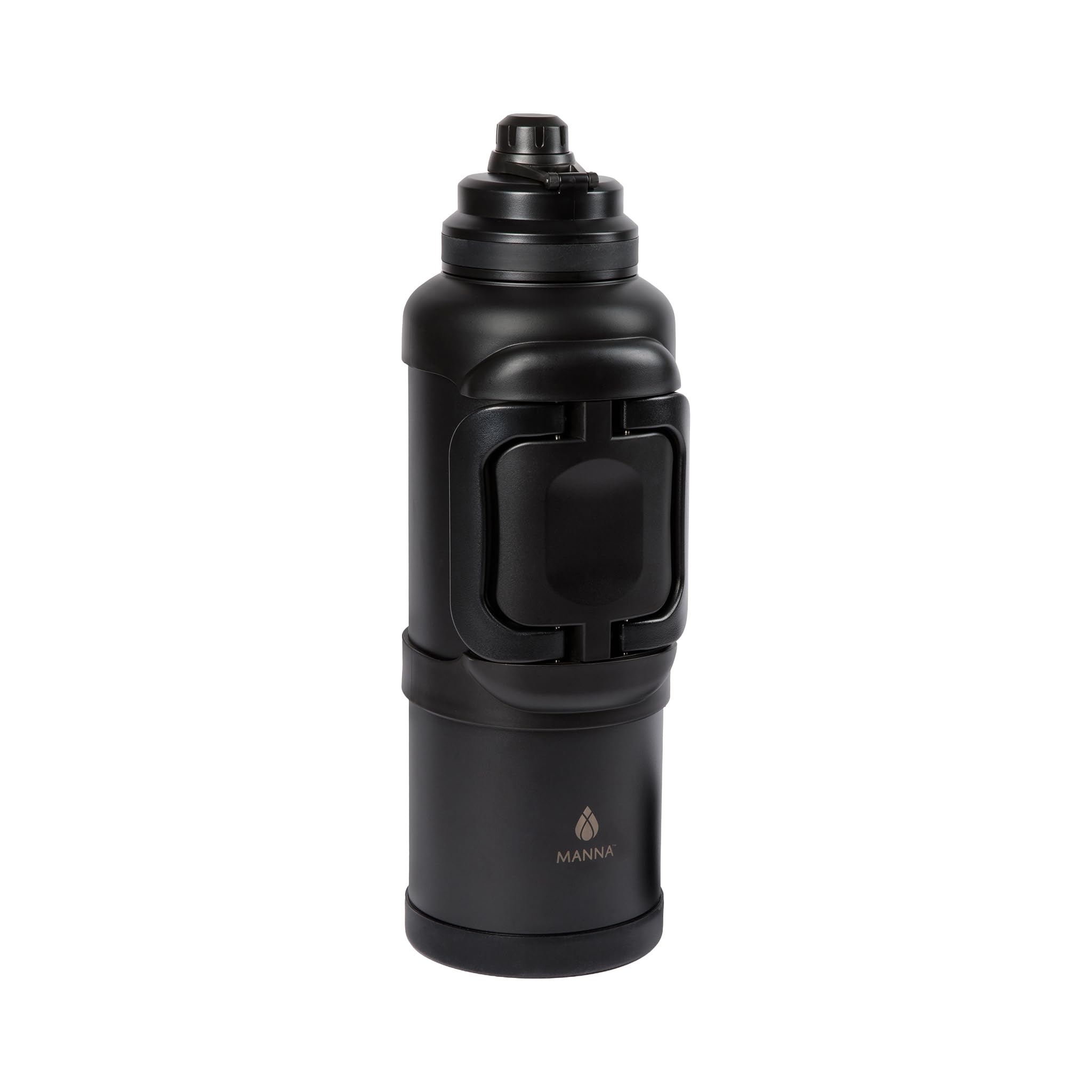 Manna Titan Stainless Steel Vacuum Insulated Gallon Jug  4L  Black Powder Coat