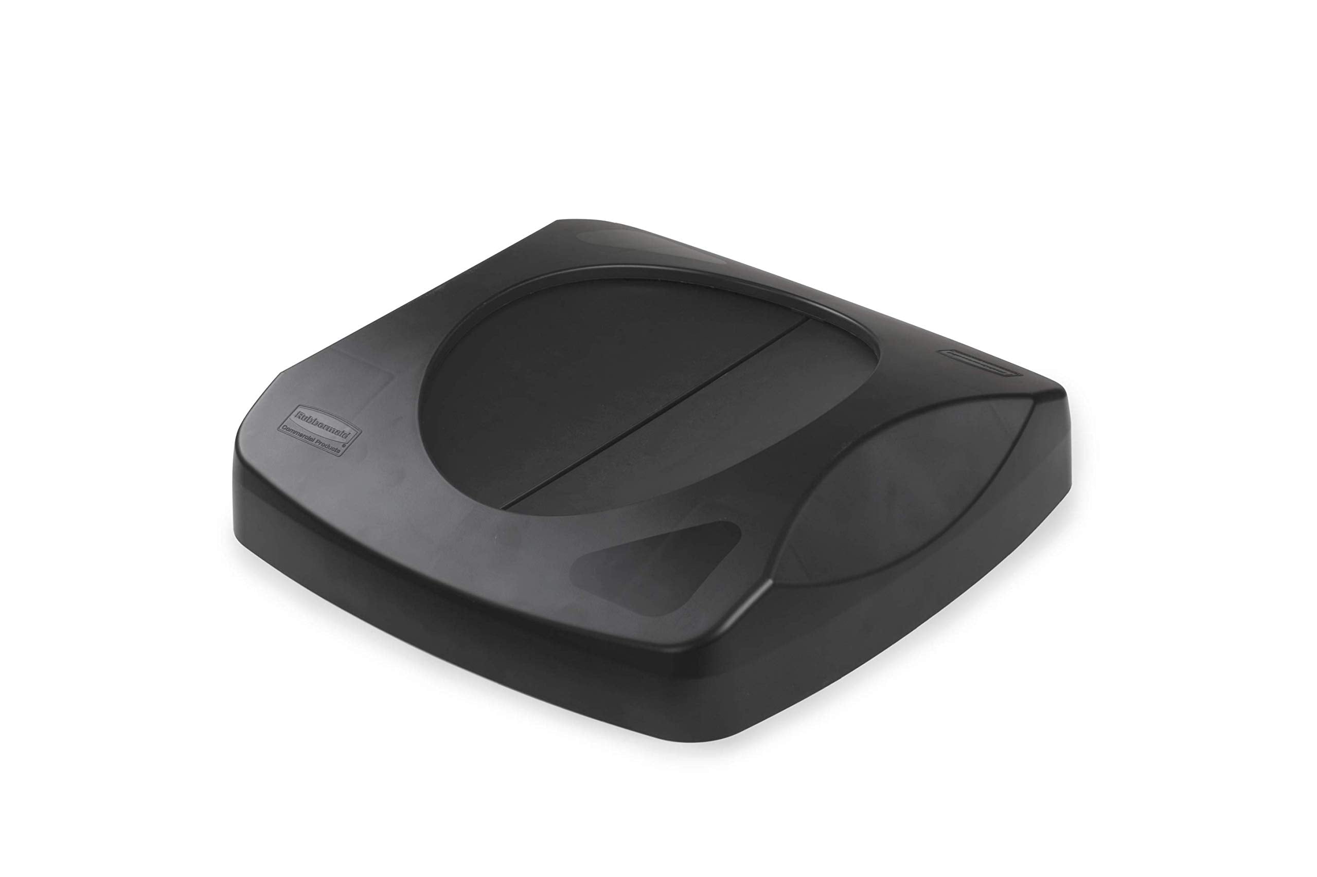 Rubbermaid Commercial Products Untouchable Trash/Recycling Swing Lid, Black, Compatible With 23-Gallon Untouchable Containers