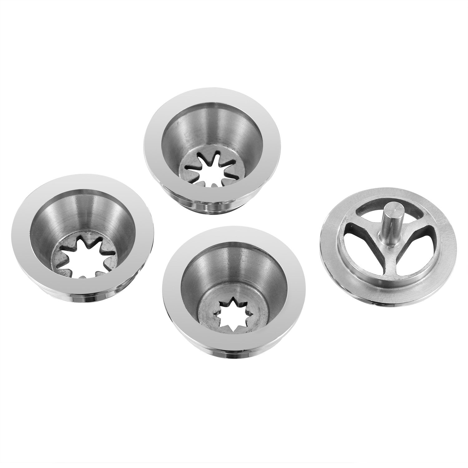 Wutfly 3 Sizes Stainless Steel Hollow Churro Nozzles Attachment For Spanish Churro Maker Machines