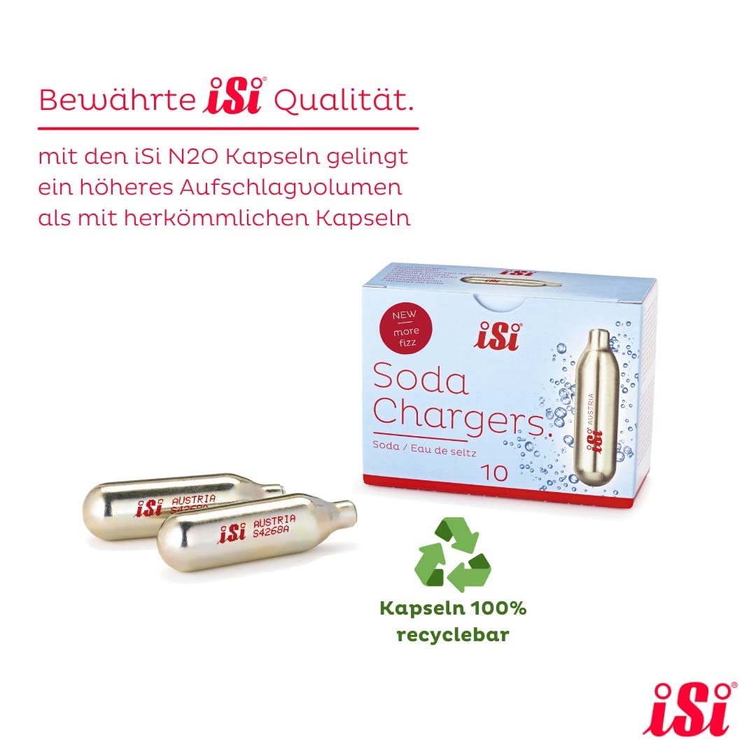 Isi North America Isi 30 Ct Soda Chargers, Gold
