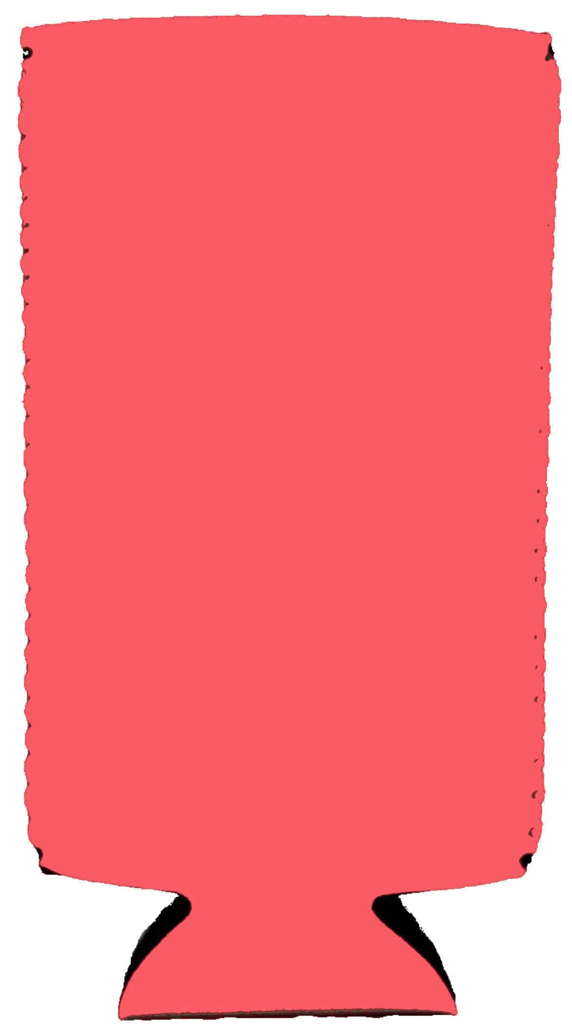 Blank Neoprene Slim Can Coolie (2 Pack, Neon Pink)