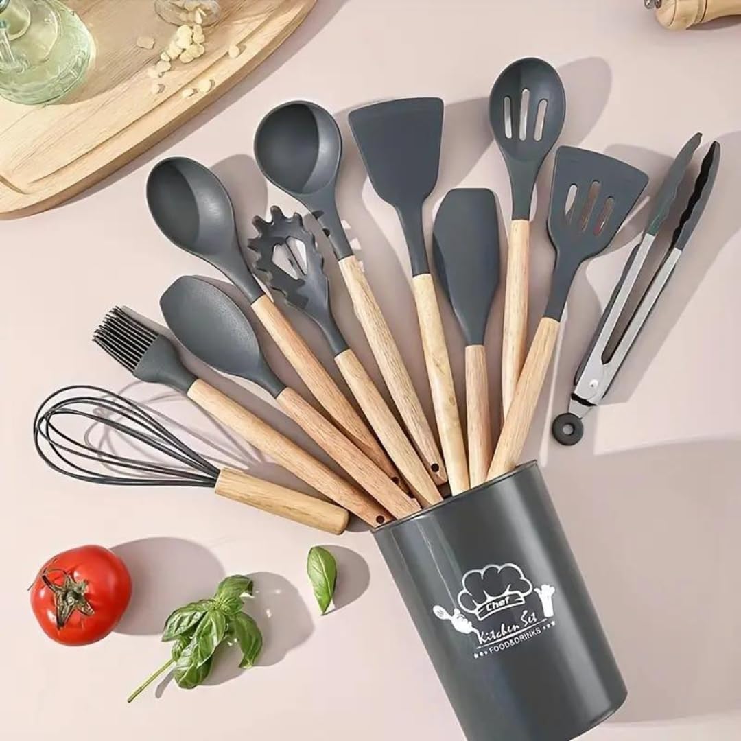 Azlvera Spatula Set, HeatResistant Kitchenware, Kitchen Baking Cooking Utensils Sets And Supplies For Home Cooking, Spatulas Fo