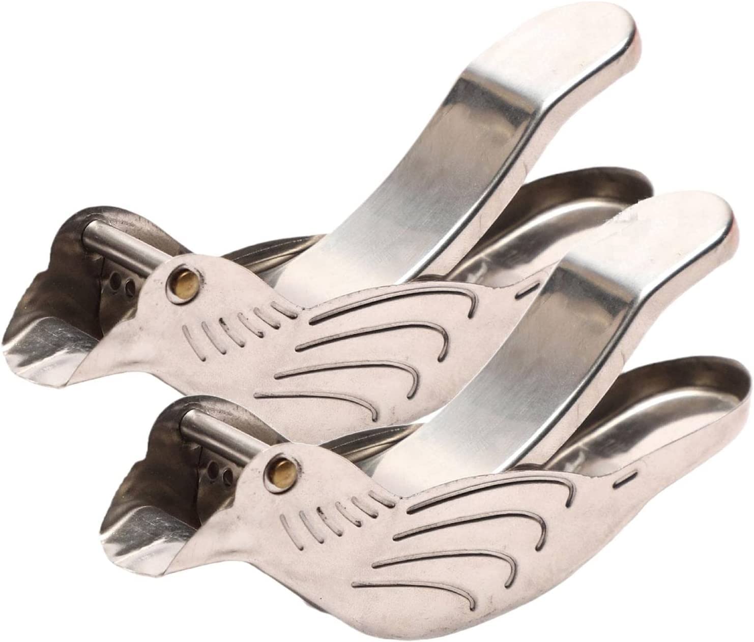 2 Pieces Silver Bird Shape Lemon Juicer Stainless Steel Manual Lemon Juicer And Lime Squeezer, Manual Lemon Juicer, Stainless St