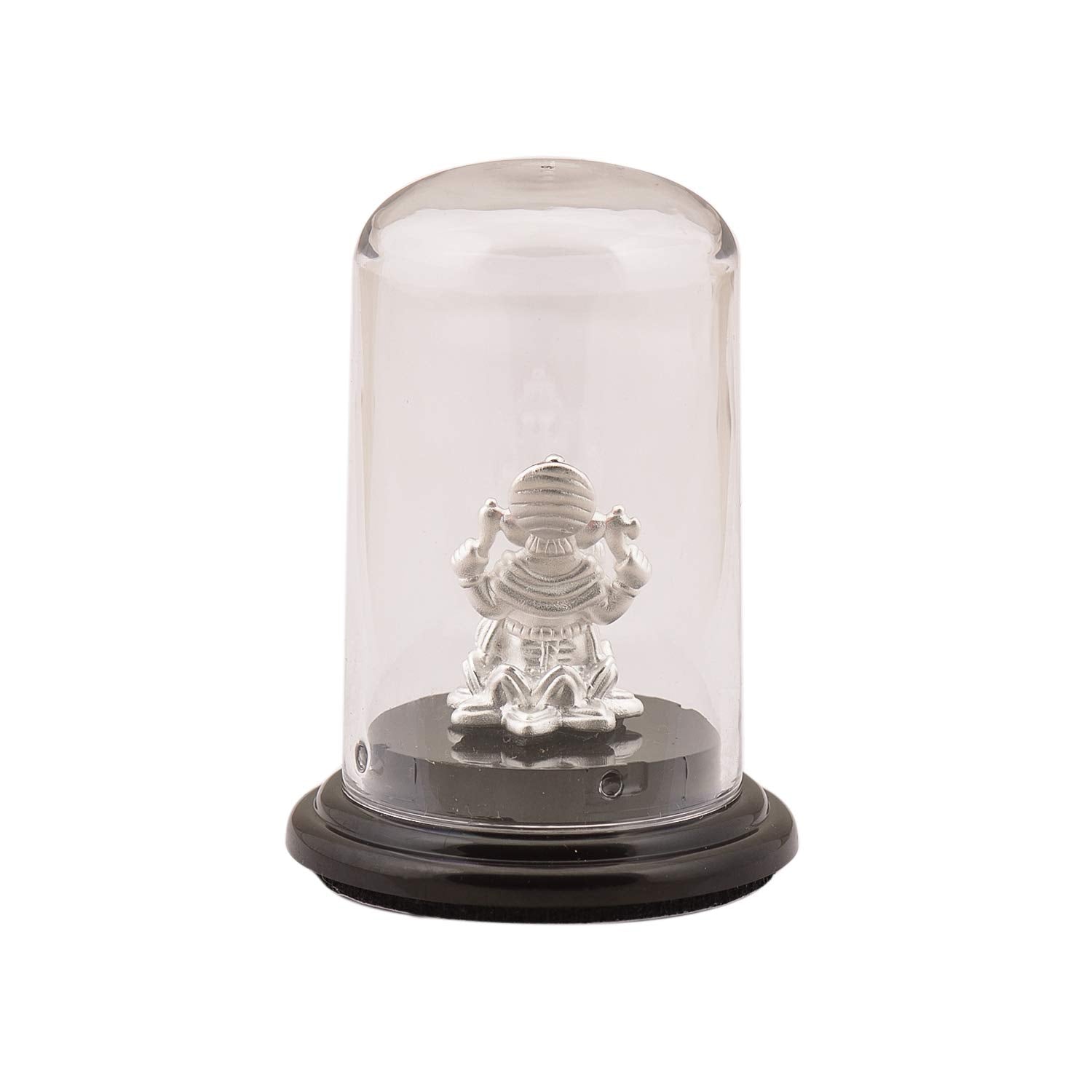 Silverwala 999 Pure Silver Ganesha Idol With Acrylic Base- Silver, Fantasy, 6.5 Cm, 4.5 Cm, 6.5 Cm