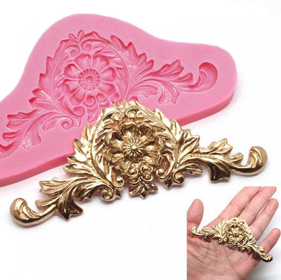 Beespring Big Promotion 3D Baroque Crown Sugar Fondant Chocolate Cake Silicone Mold Kitchen Baking Decor