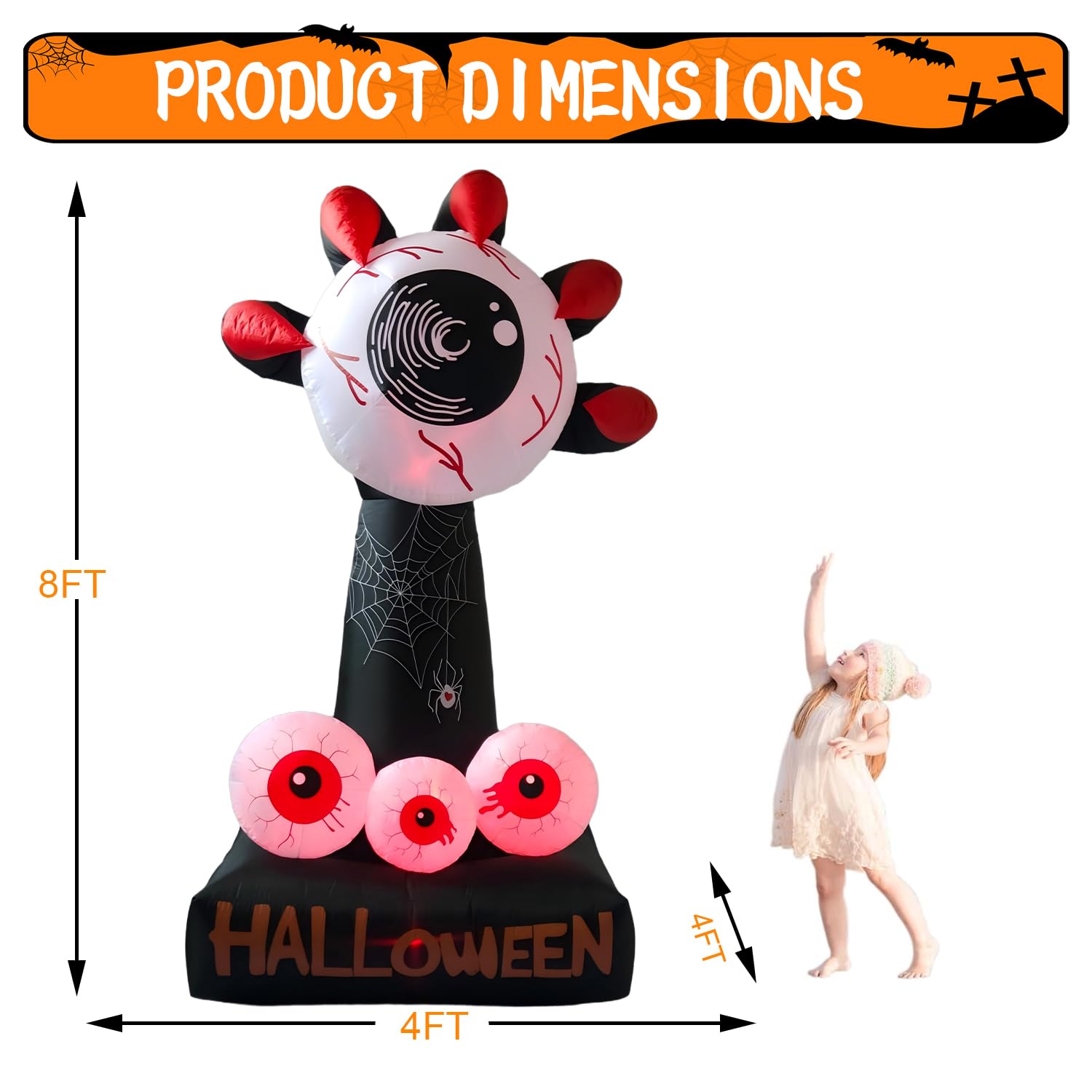LANGXUN 6ft Sound-Controlled Swinging Scary Skeleton Ghost Decoration, 2025 Halloween Decorations Outdoor, Featuring Sound and L
