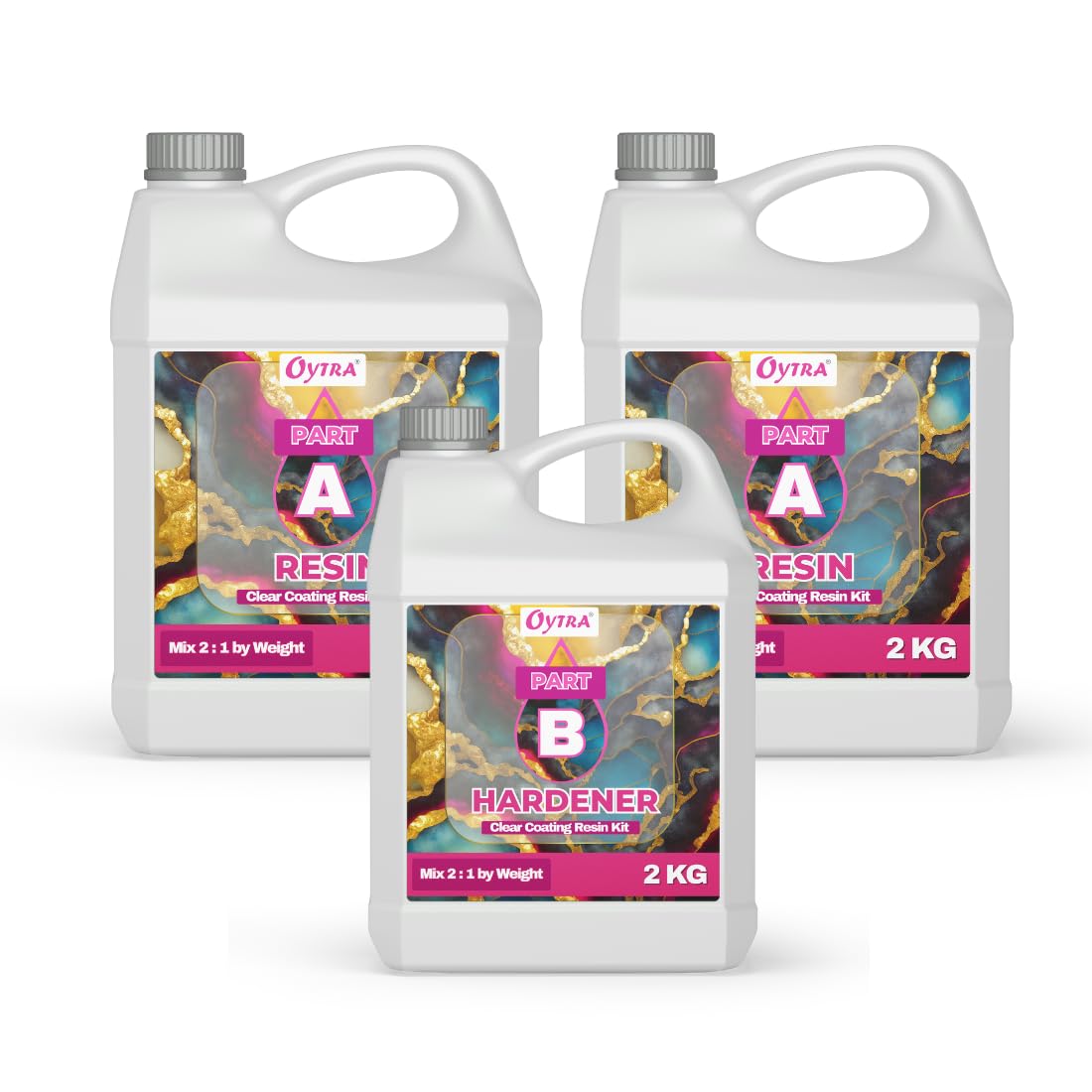 Oytra Resin Art Liquid Hardener For Craft Beginners Materials Kit Ultra Crystal Clear Coat Transparent Epoxy 2 1 Ratio Bubble Re