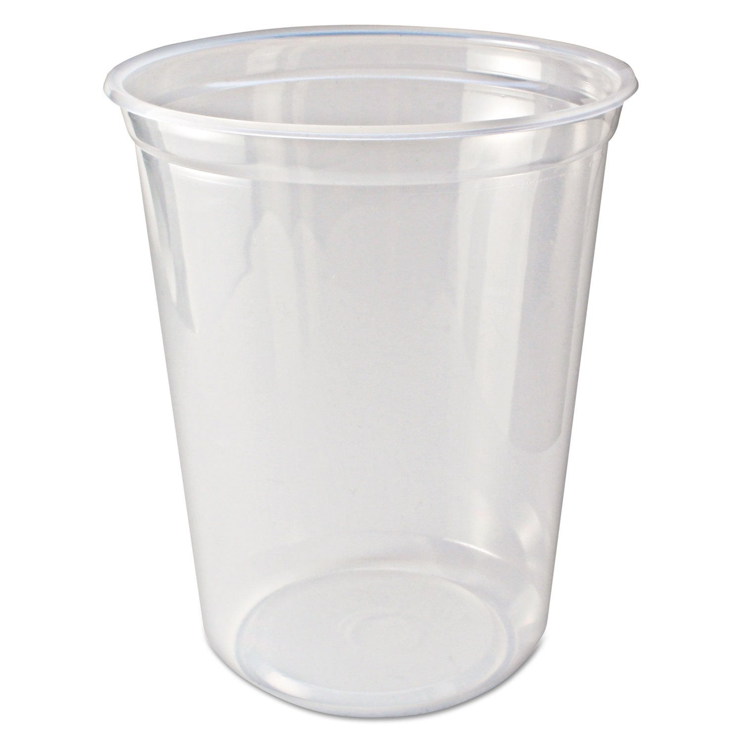 Fabrikal PK32T 32 oz. Clear Round ProKal Microwavable Deli Container  500 per Case