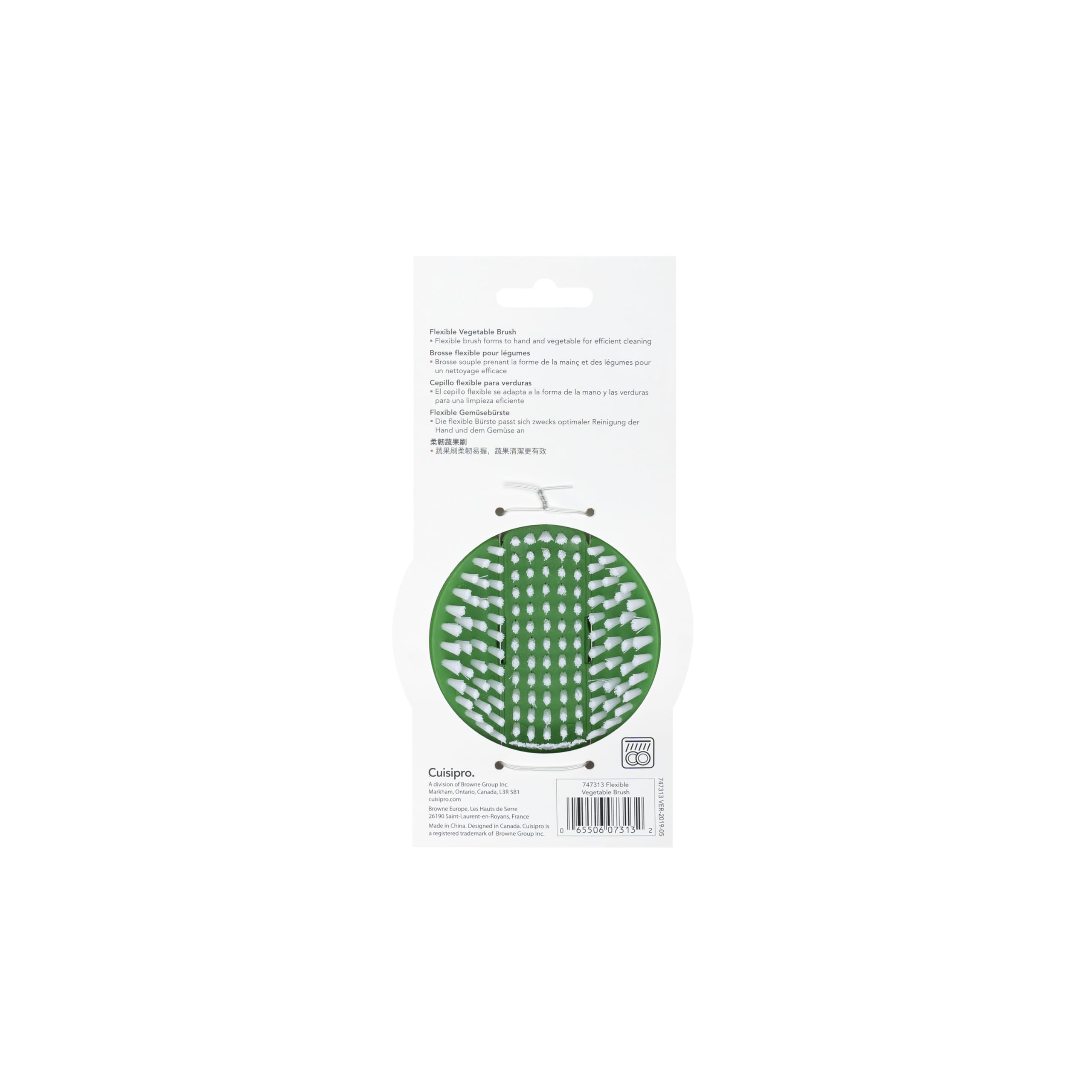 Cuisipro Flexible Vegetable Brush, Green