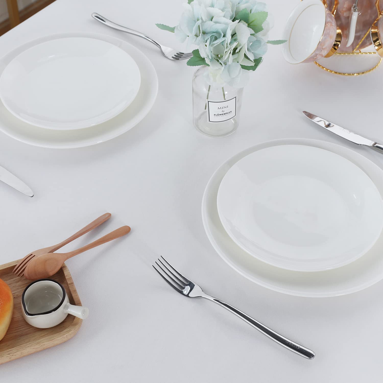 Fitable Square Tablecloth 54X54 Inch Tablecloth Stain And Wrinkle Resistant Washable Polyester Table Cloth, Decorative Fabric Ta