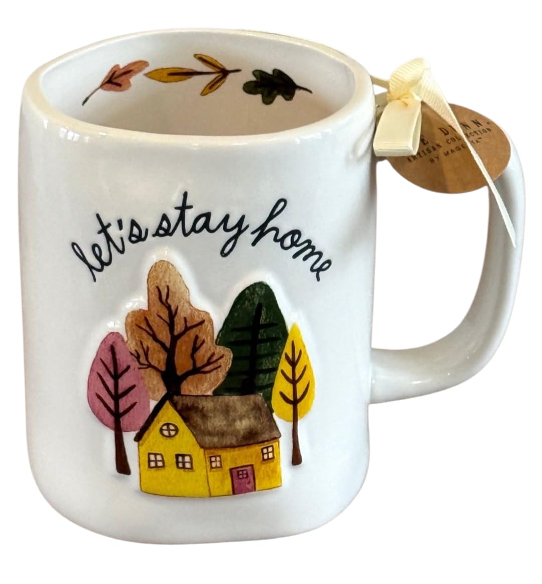 Rae Dunn Fall Thanksgiving Themed Mugs (Lets stay home)