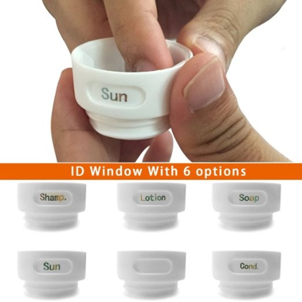 FNSHIP 4 Pack Sucker type Portable Food Grade Squeeze Silicone Liquid Travel Bottles TSA Approved For Shampoo, Conditioner, Loti