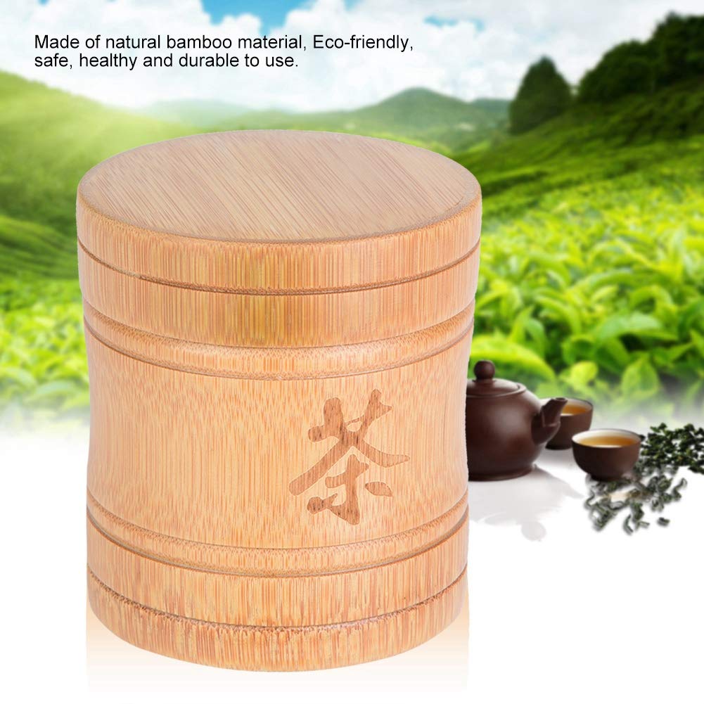 Fdit Tea Jar Portable Lightweight Organic Container Canister Tea Storage Box With Lid