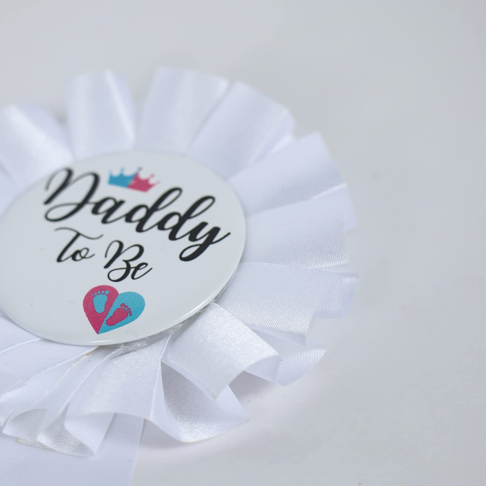 Happyland Gender Reveal Decorations Sash And Tinplate Badge Mommy To Be And Daddy To Be Baby Shower