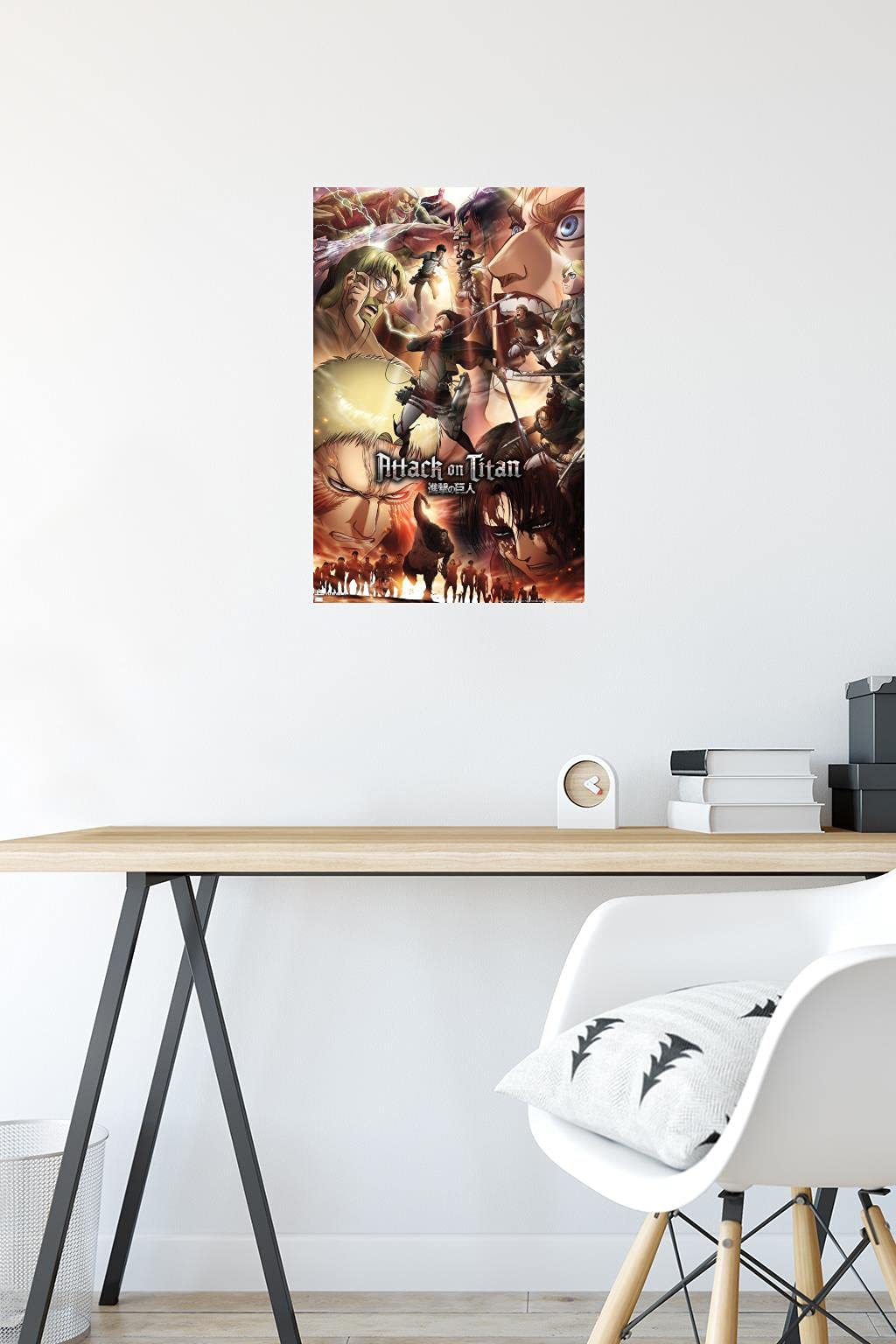 Trends International Attack On Titan: Season 3 - Key Art Wall Poster, 14.72'' X 22.37'', Premium Unframed Version