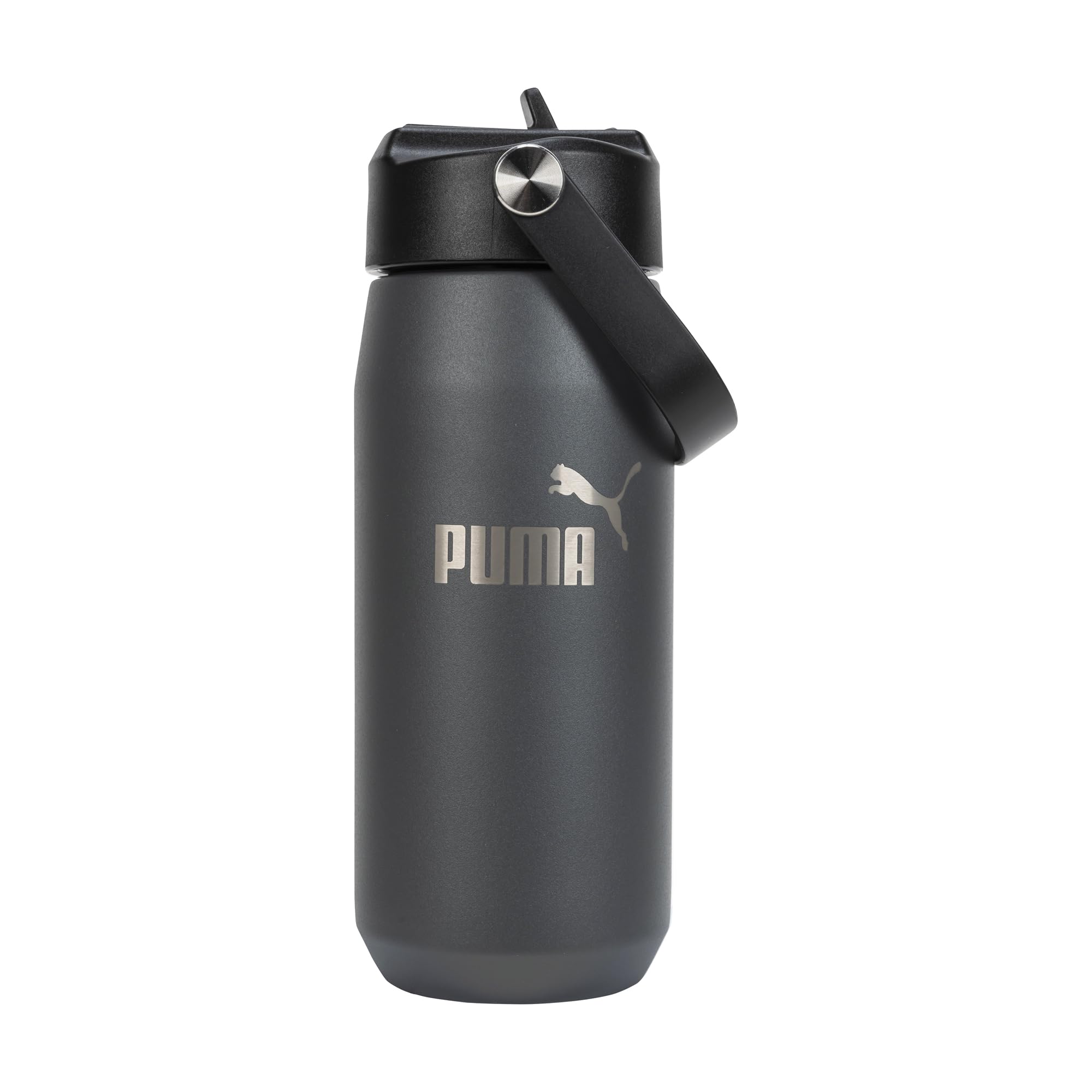 PUMA Evercat 18 oz Stainless Steel Water Bottle, Dark Grey, One Size