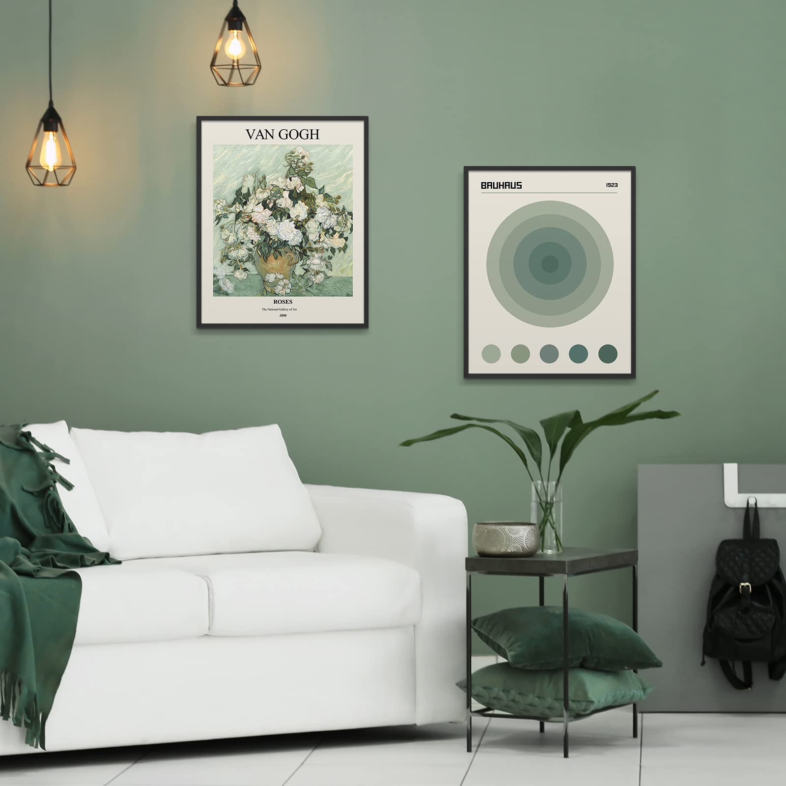 Habseligkeit Sage Green Master Wall Art Prints, Abstract Matisse Wall Art Exhibition Posters, Vintage Art Boho Art Prints, Retro