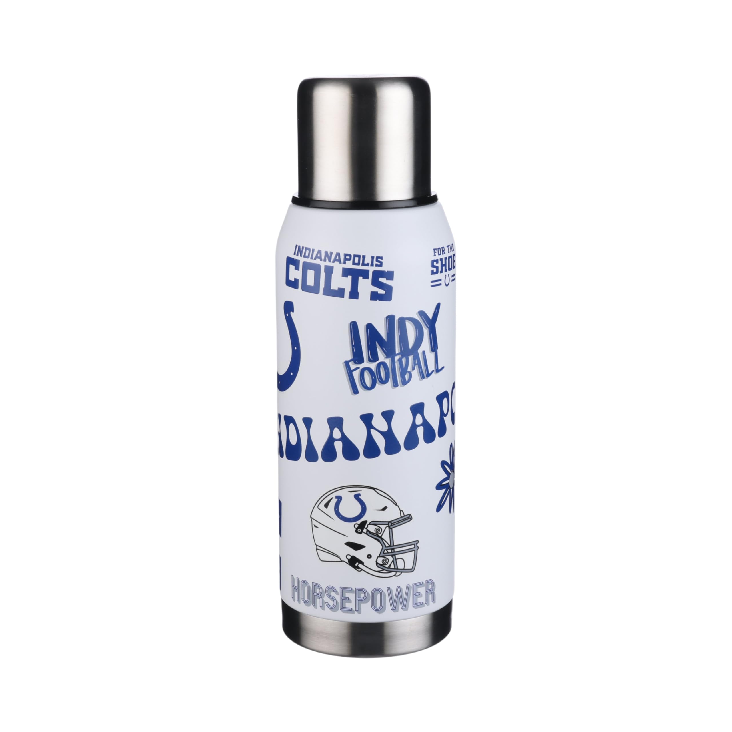 The Memory Company Officially Licensed 34oz Team Spirit Insulated Bottle, Indianapolis Colts