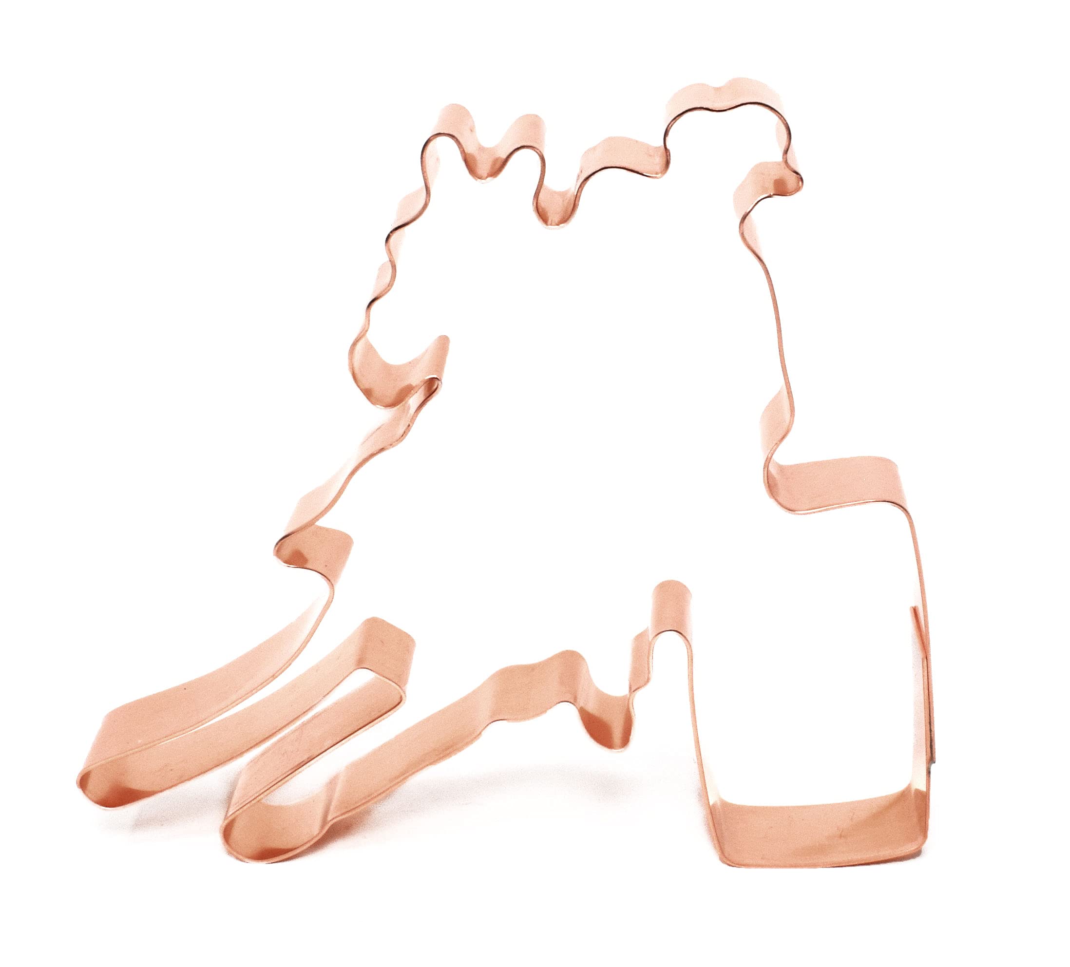 Barrel Racer Horse Rider Cookie Cutter 4.5 X 4.25 Inches~ Handcrafted Copper By The Fussy Pup