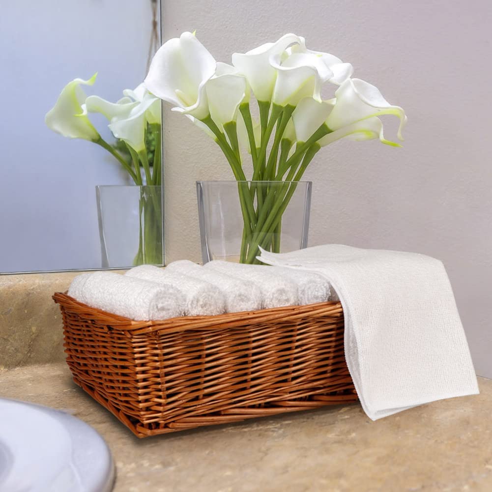 Orighty Microfiber Washcloths Towels Set 50 Pack  Highly Absorbent and Soft Feel Face Cloths  Multi-Purpose Wash Cloths for Bathroom  Hotel  Spa  and Gym  12x12 Inch