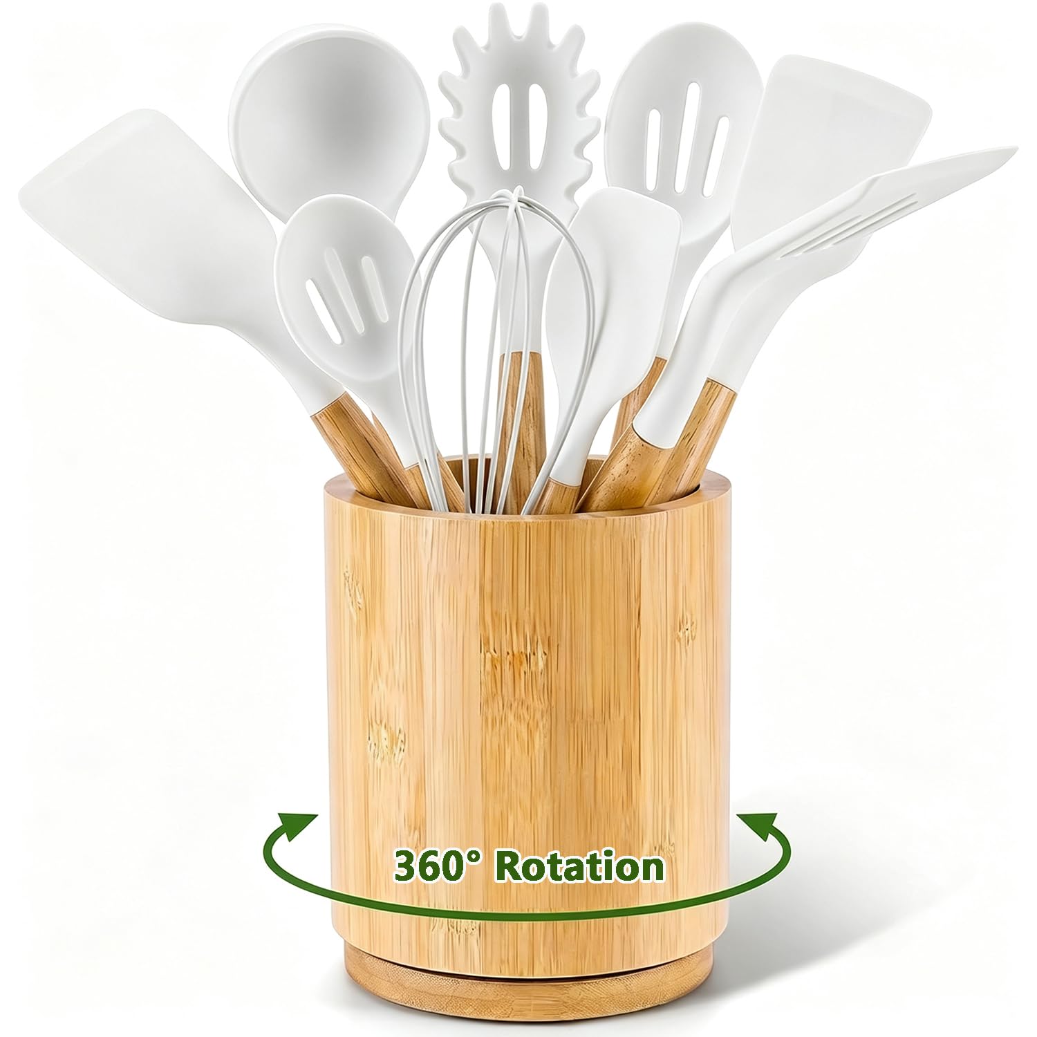 Kitchen Utensil Holder Countertop, Cooking Utensil Crock For Counter