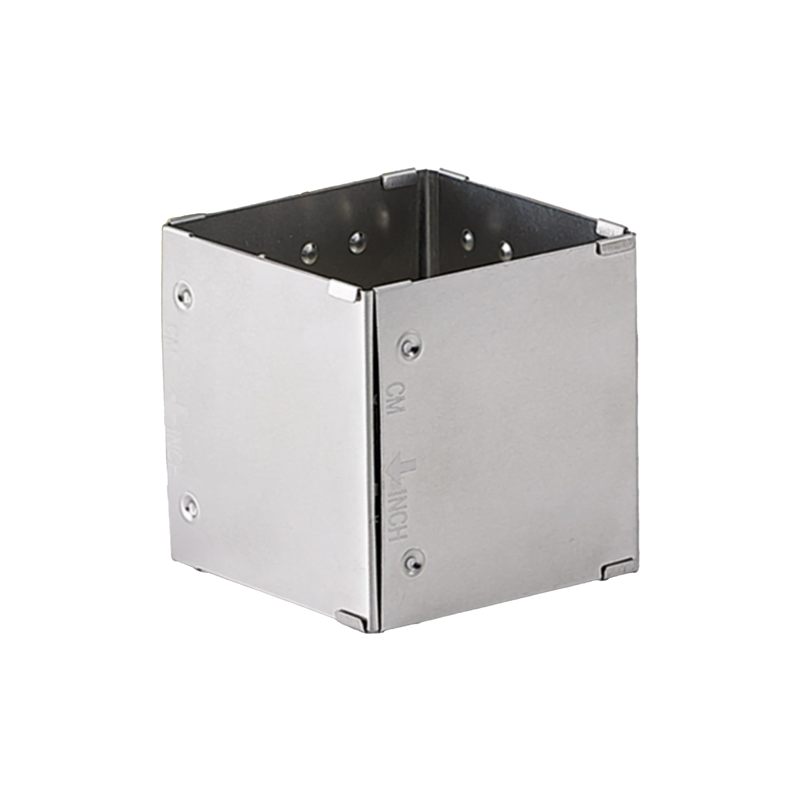 Hic Kitchen Adjustable Square-To-Rectangle Food Ring, Makes 10 Configurations, Stainless Steel