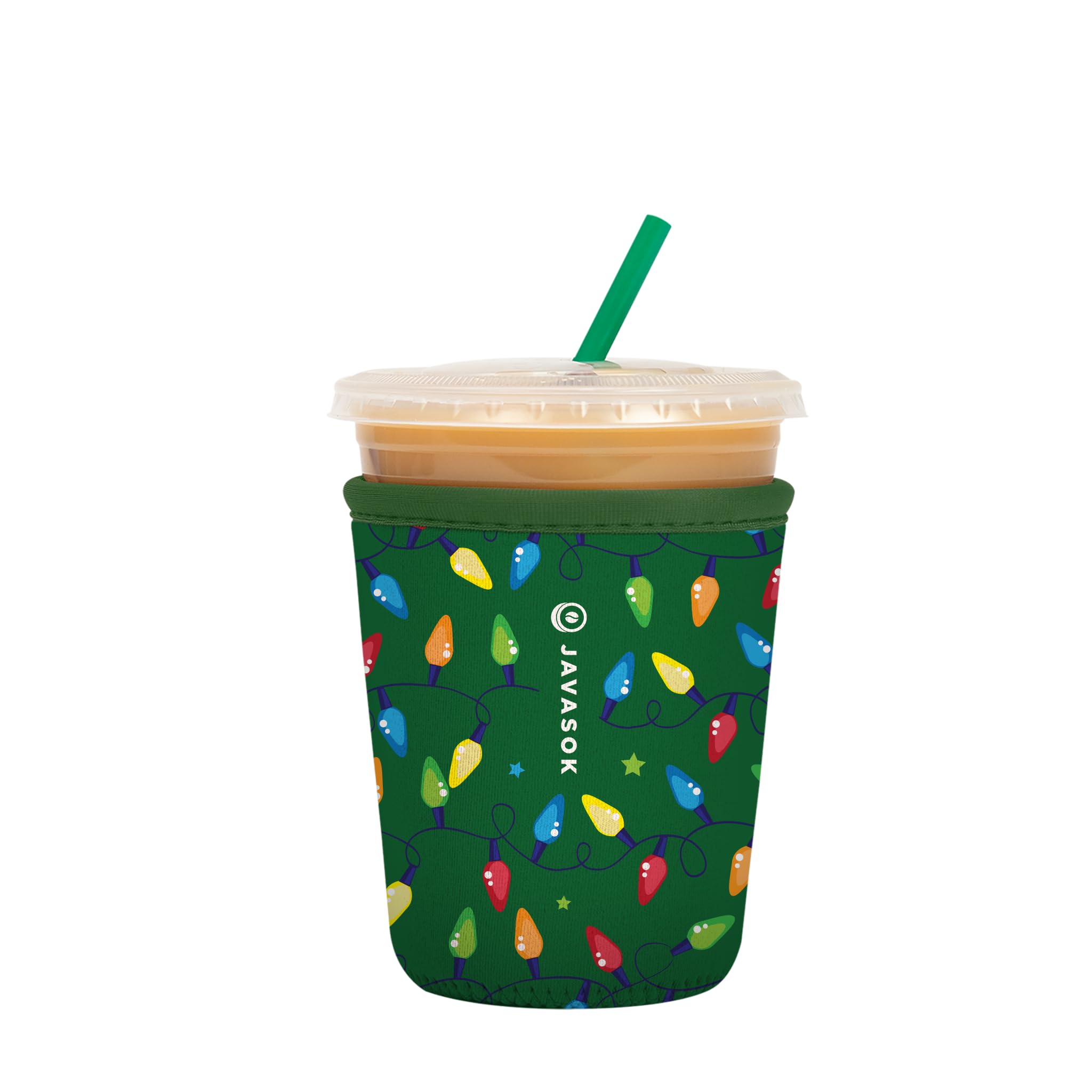 Sok It Java Sok Iced Coffee & Cold Soda Insulated Neoprene Cup Sleeve (Get Lit, Small: 16-20oz)
