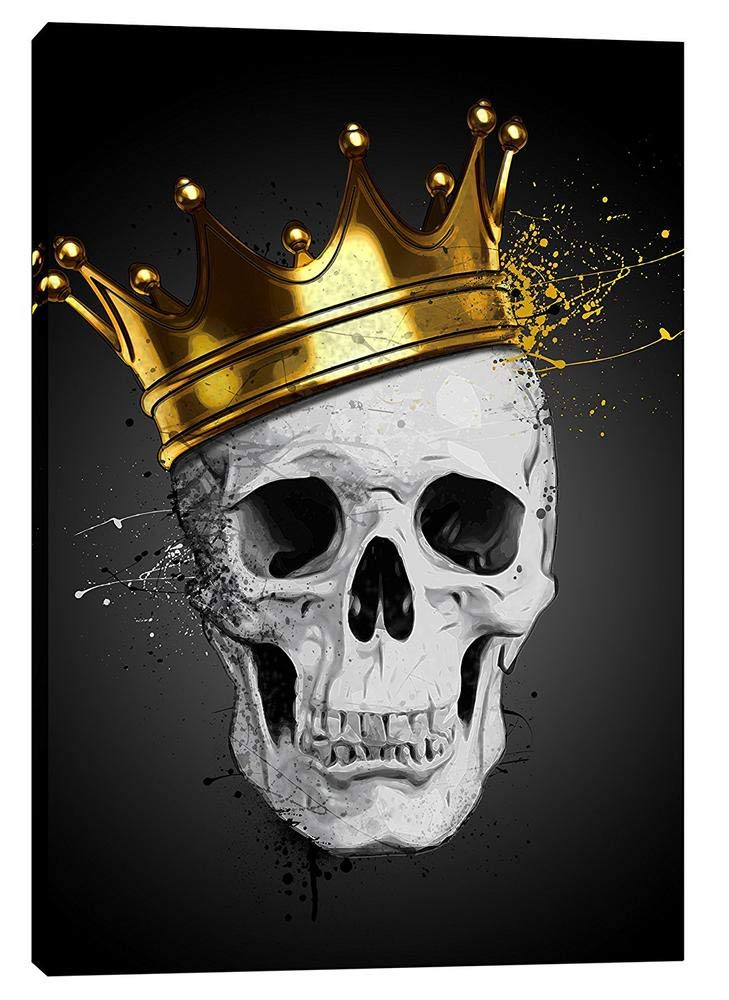Cortesi Home 'Royal Skull' By Nicklas Gustafsson, Canvas Wall Art, 26'' X 36''