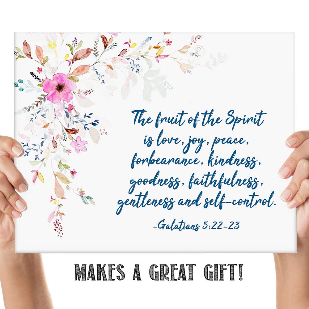 Tjo Originals - Galatians 5:22-23, The Fruit Of The Spirit Is Love, Bible Verse Wall Print, Christian Unframed 11 X 14 Print, In