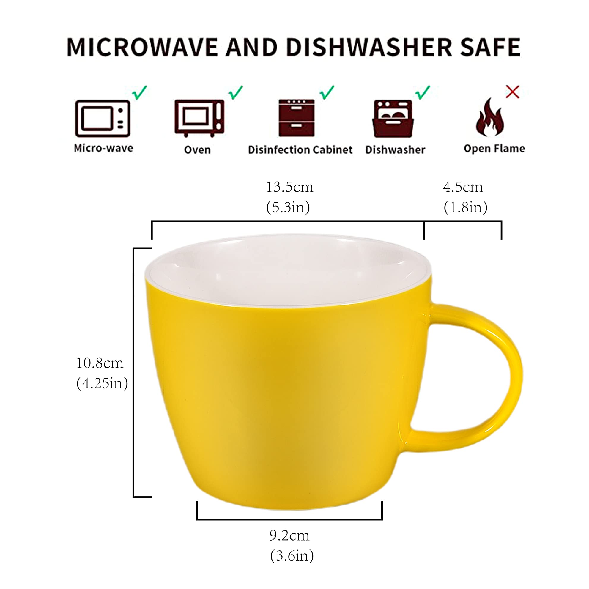 30Oz Extra-Large Coffee Mug, Wide Ceramic Cup Soup Bowl With Handle, Glamorous Latte Cup Big Blew Suitable For Daily Drinking At