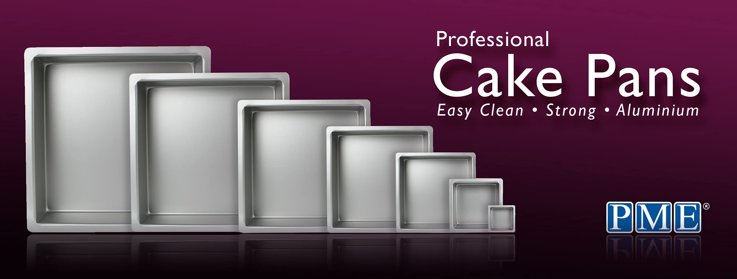 Pme Professional Aluminum Square Baking Pan 10 X 3In