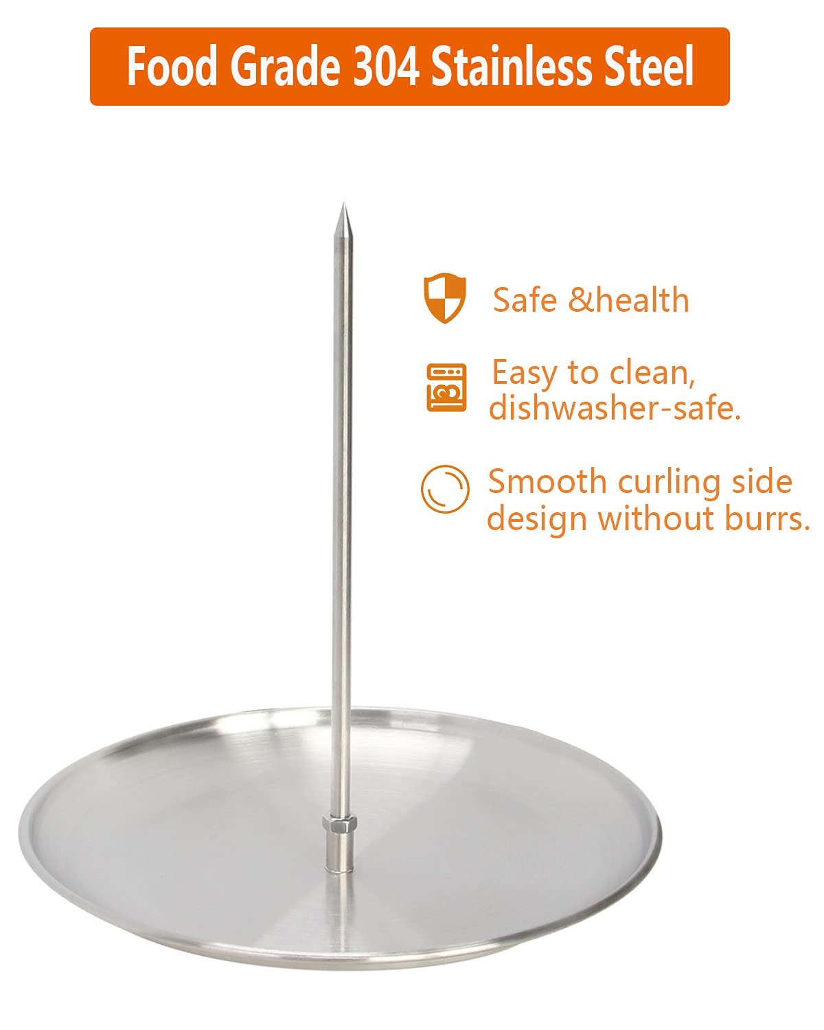 Dolamoty Bbq Vertical Rotisserie Vertical Skewer For Al Pastor Chicken Gyro Meat Hack Gaucho, For Home Made Tacos Al Pastor, Sha
