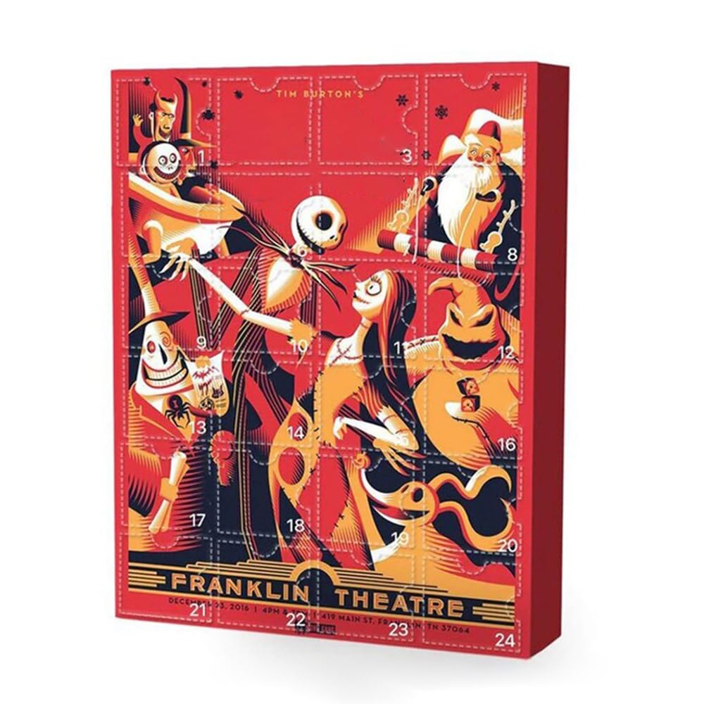 Halloween Advent Calendar 2025, 24 Day Countdown Calendar Before Christmas, Contains 24 Collectible Surprises Horror Figures Dol