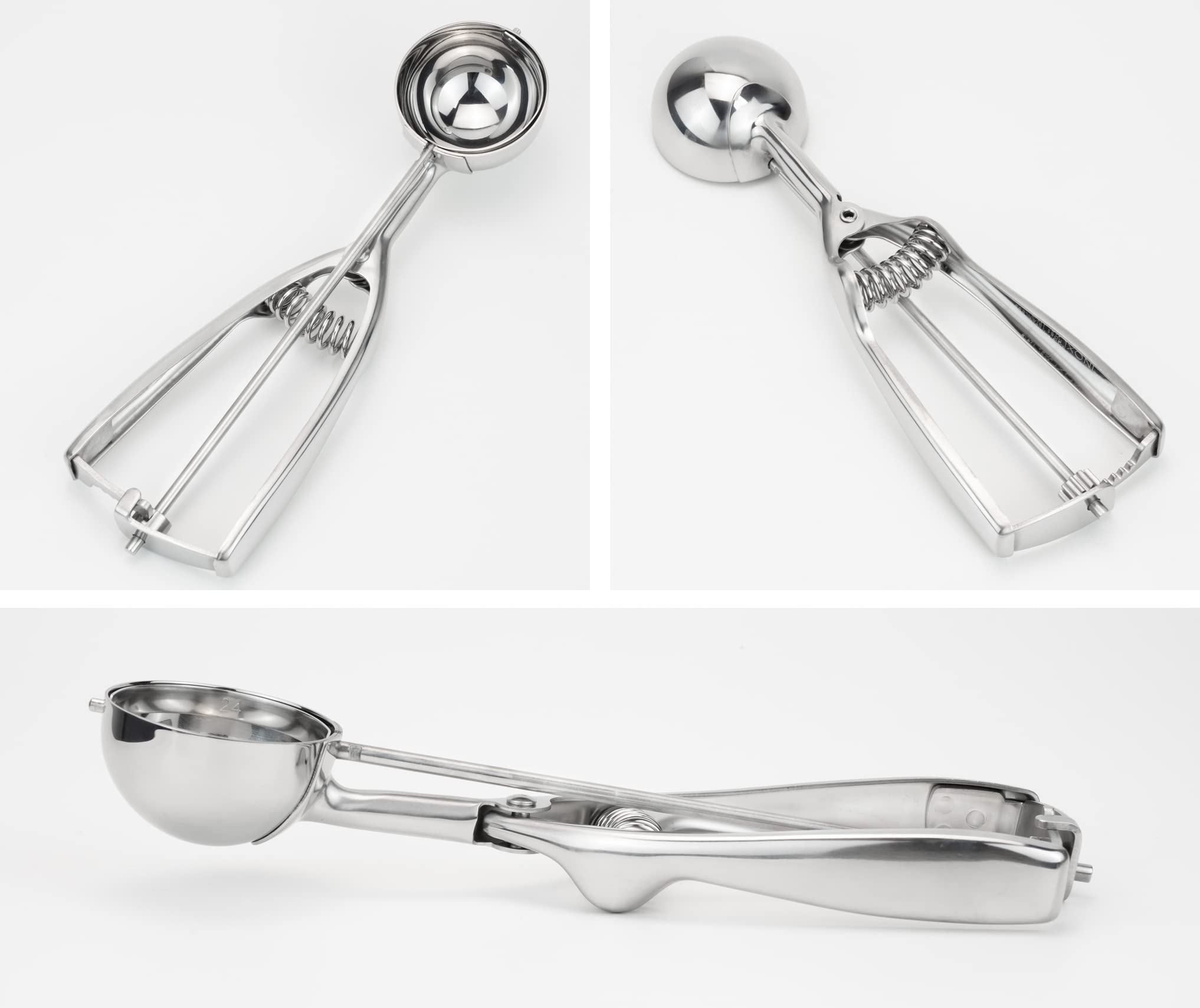 Solula-Stainless-Large-Cookie-Scoop, Cupcake Muffin Batter Dispenser, Ice Cream Cupcake Muffin Scoop, Food-Grade 18/8 Stainless