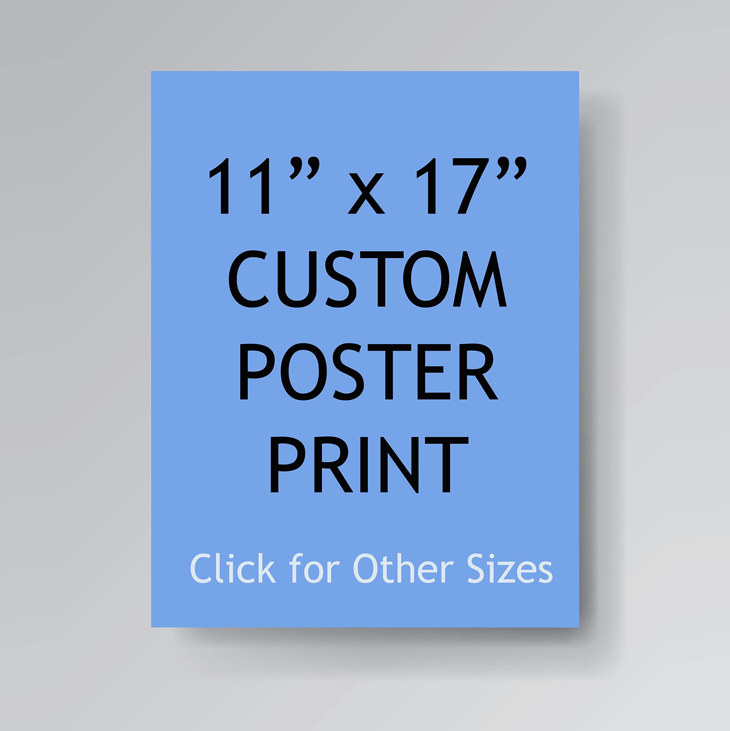 Pera Print - Upload Your Image Or Photo - Custom Personalized Photo To Poster Printing, Wall Art Prints (11 X 17 Inches)